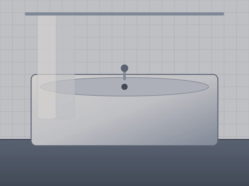 Exemple de salle de bain avant travaux